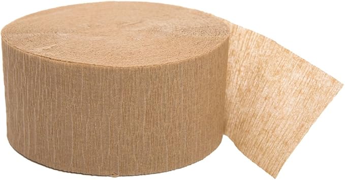 Gold Crepe Crepe Paper Roll Streamer - 81 ft (Pack Of 1) - Perfect For Parties, Decorations & Events