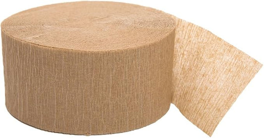Gold Crepe Crepe Paper Roll Streamer - 81 ft (Pack Of 1) - Perfect For Parties, Decorations & Events