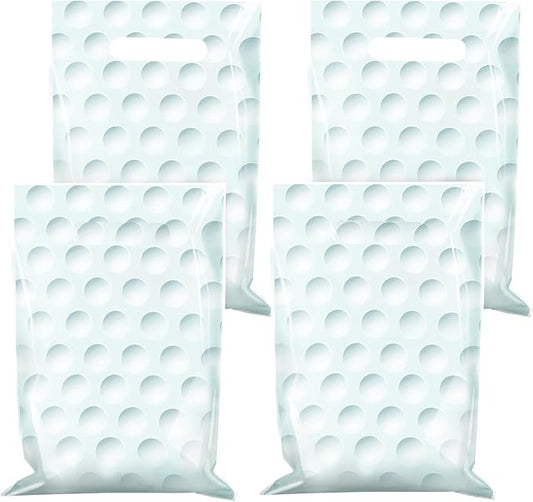 50 Pieces Golf Gift Bags with Handle, Plastic Treat Candy Bag Sport Favor Bags For Kids Birthday Party Decoration Supplies