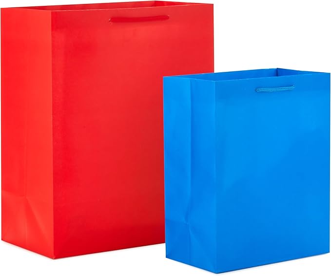 Hallmark Assorted Birthday Gift Bags (8 Bags: 4 Medium 9", 4 Large 13") for Kids, Teachers, Grandchildren, Adults, Siblings, Parties
