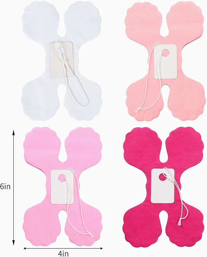 Rose-Red Pink-White Party-Decorations Streamers Garland - 157Ft Four-Leaf Clover Hanging Banner,Wedding Girl Birthday Baby Bridal Shower Engagement Bachelorette Decor Hugtmr