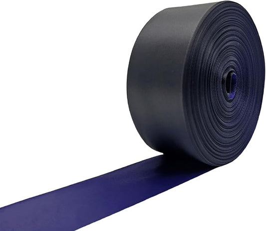 Two Tone Satin Ribbon 1-1/2 Inch, 30 Yards Black & Navy Blue Double Faced Ribbon for Gift Wrapping, Bouquet, Bows, Night Party, Formal Events & DIY Crafts