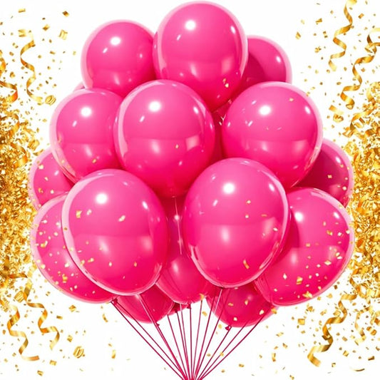 Pink Balloons 12 Inch, 100 Pack Latex Party Balloons, Round Helium Light Pink Balloons for Valentine's Day Wedding Bridal Shower Anniversary Party Decorations