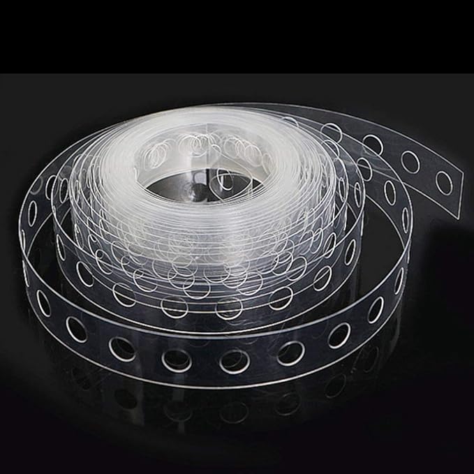 3 Rolls Balloon Decorating Strip Balloon Arch Strip Clear Balloon Arch kit Decorating Balloon Strip Kit for Birthday Wedding Decorating(16.4 Feets, Single Holes)