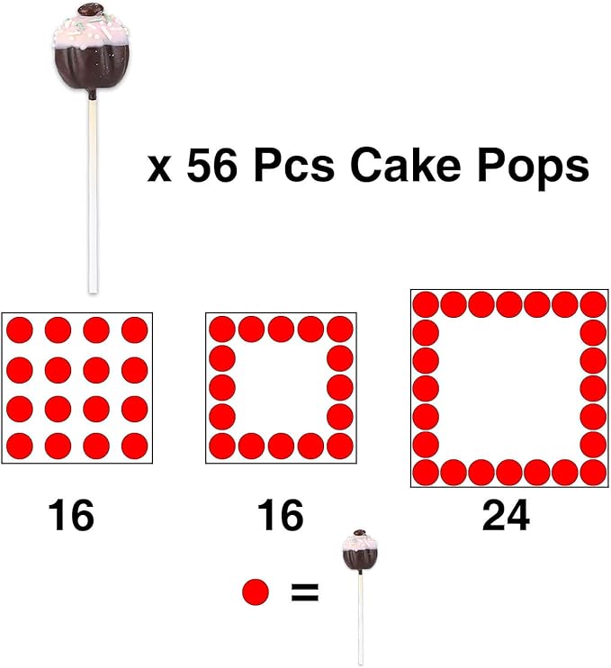 Goabroa Cake Pop Stand, 56 Holes 3 Tier Clear Acrylic Lollipop Holder, Cake Pop Holder Stand for Birthday Shower Decorations Weddings Parties Anniversaries Dessert Display