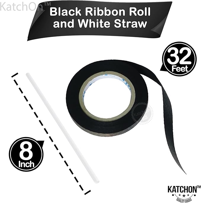 KatchOn, Black and White Checkered Balloons - 22 Inch, Pack of 6 | Race Car Balloons for Emo Birthday Decorations | Racing Balloon, Race Car Birthday Party Decorations | Checkered Birthday Decorations
