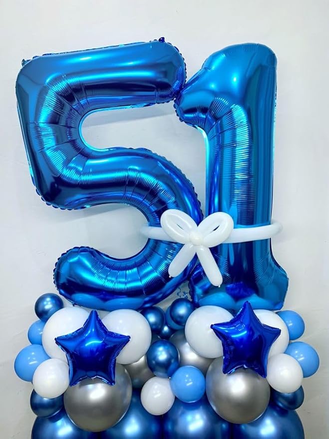 Numbers 30 Balloon, 40 Inch Happy 30th Birthday Decoration for Her Him, Dark Blue Foil Number Balloons for Celebration Engagement Memorial Day's Big Event Supplies