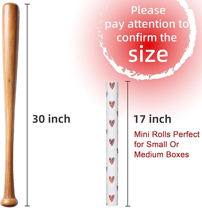 MAYPLUSS Wedding Wrapping Paper, Valentine's Heart Wrapping Paper, Red Foil Heart Design Girl Birthday Gift Wrap Present Paper for Valentine’s Day, Anniversary, Bridal Shower (17 Inch X 33 Feet)