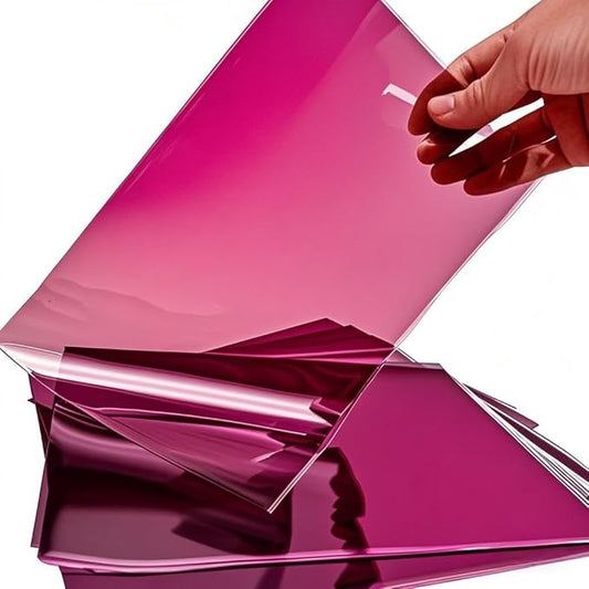 AimtoHome Cellophane Treat Bags Hot Pink, 9x6 inches, 50 Pack with Ties,Small Party Favors bags for Cookie Candy Popcorn