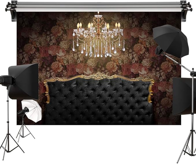 Kate 7x5ft/2.2x1.5m Retro Boudoir Backdrop Headboard Background Photography Studio Props