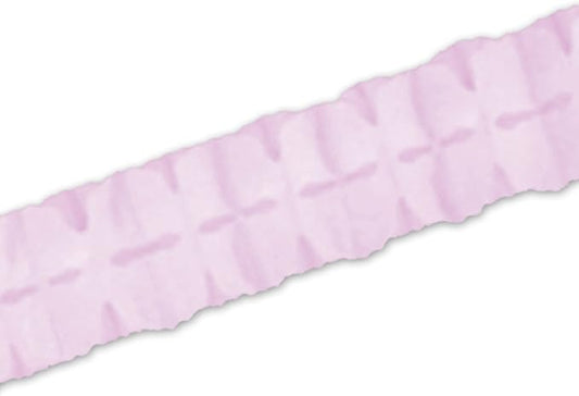 Beistle Tissue Paper Leaf Garland, 4.5" x 12', Pink