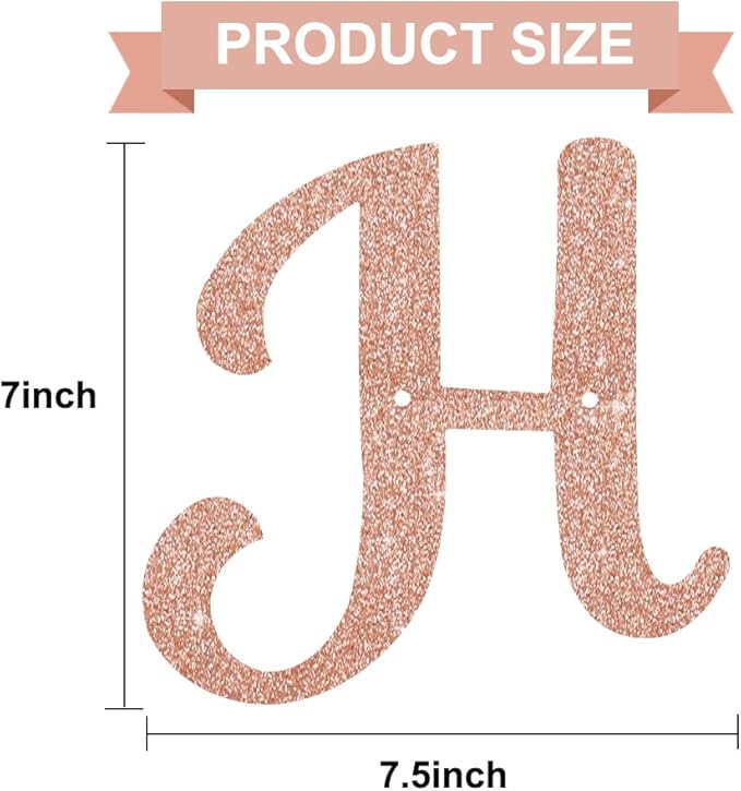 BEISHIDA Happy Birthday Banner - NO DIY,Rose Gold 10Feet Pre-Strung-Glitter Birthday Sign Garland Backdrop Decorations for Women men Party