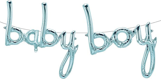 Baby Boy Balloons, Blue Baby Boy Letter Balloon Baby Shower Decorations
