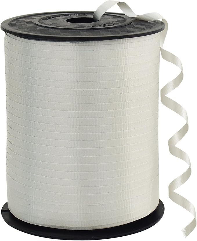 BEISHIDA 500 Yards Matte Silver Curling Ribbon Balloon String Crimped Ribbons for Gift Wrapping Ribbon for Birthday Halloween Party Decoration Festival Art Craft Christmas Gift Wraps