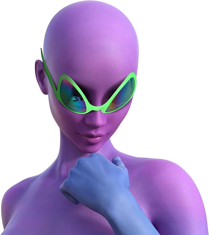 Bencailor 12 Pack Alien Glasses with Lenses Funny Alien Sunglasses Bulk for Cosplay Costume Accessories Carnival Mardi Gras Party Favor (Bright Colors)