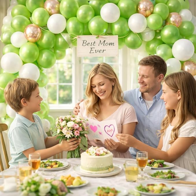 Lime Green Balloons 100 Pack, 12 Inch Light Green Latex Party Balloons, Round Helium Balloons for Dinosaur Jungle Safari Halloween Birthday Party Decorations