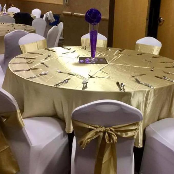 TONIFUL 10 Inch X 11yds Dark Gold Satin Extra Wide Christmas Ribbon for Outdoor Use, Ceremony, Grand Opening, Table Runner, Chair Sash, Gift Wrapping, Wedding Decoration
