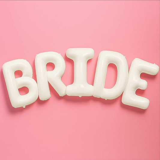 KatchOn, Giant Bride Balloons Beige - 40 Inch | Bachelorette Party Decorations | Cream Bride Balloon for Bridal Shower Decorations | Bride Balloons Bachelorette | Bachelorette Party Decorations
