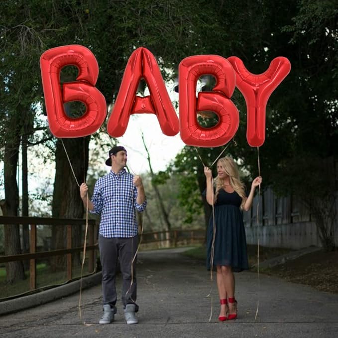TONIFUL 40 Inch Large Bright Red Letter Balloons A-Z, Giant Jumbo Helium Foil Mylar Big Letter A Balloons for Birthday Party Anniversary Wedding Decorations