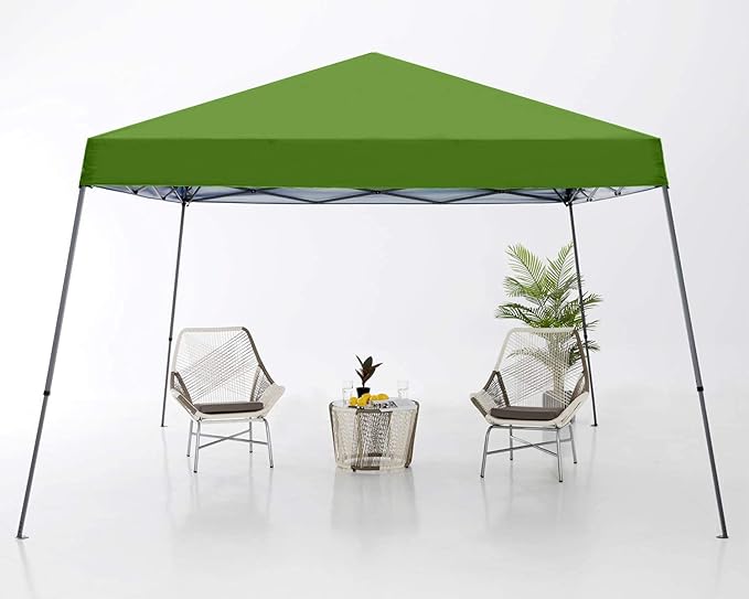 ABCCANOPY Stable Pop up Outdoor Canopy Tent 12 x 12 ft Base / 10 x 10 ft Top, Grass Green