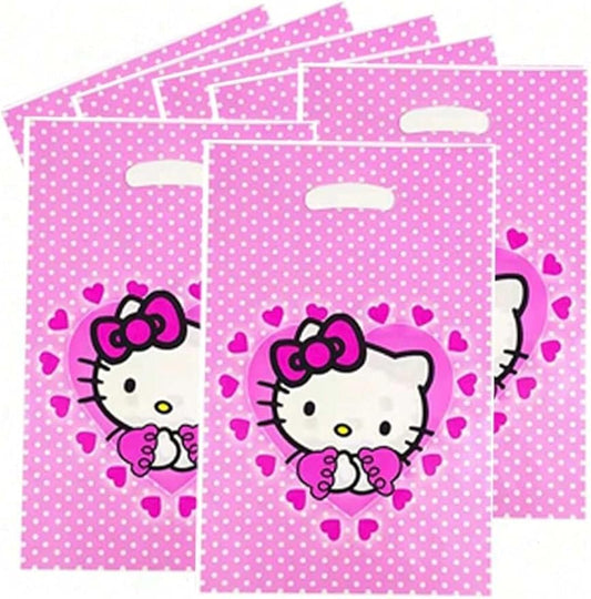 AQHOFSV 30 Pcs Birthday Party Gift Bags, Cartoon Theme Candy Goodie Treat Tote Bag for Birthday Party Supplies (red)