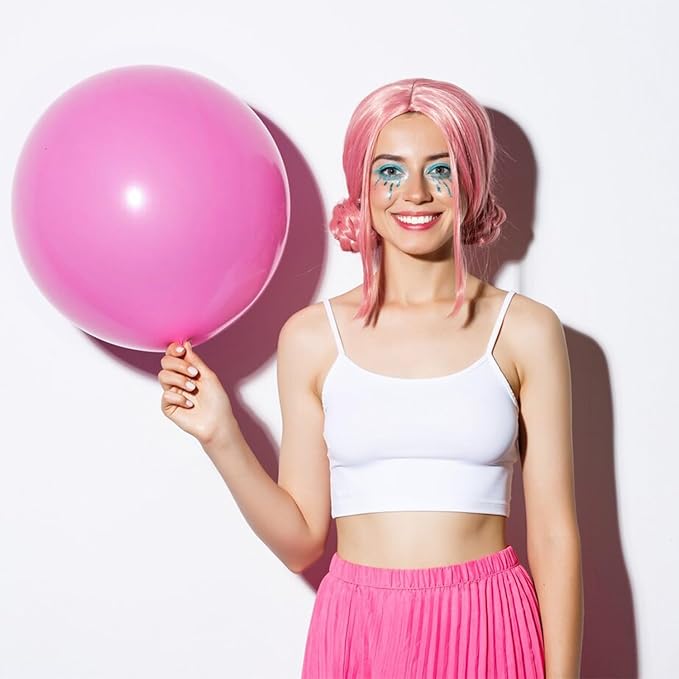 Pink Balloons Light Pink Birthday Decorations 30 Pack 18 inch Round Gender Reveal Ballons for Birthday Wedding Anniversary Baby Shower Gender Reveal Party Decoration
