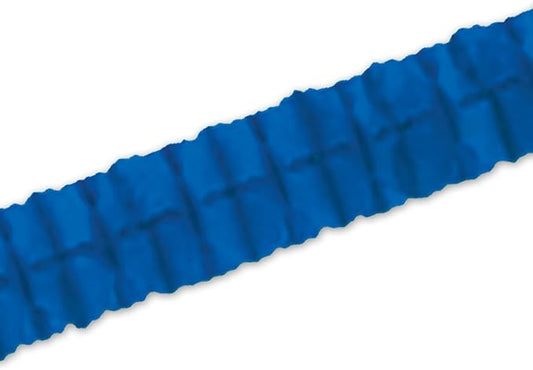 Beistle 3D Leaf Paper Garland Decoration, 4.5" x 12', Blue