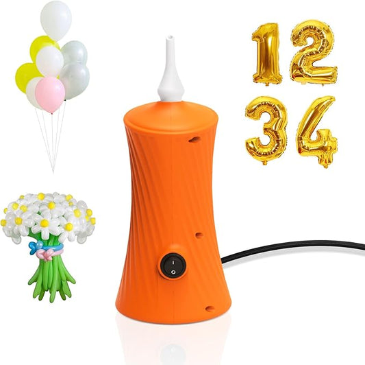Balloon Pump Electric Air Pump for Long Balloon Inflator Blower Machine for Birthday Party Celebration Balloons Decorations for Twisty Animal Balloons