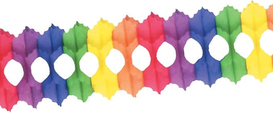 Beistle Packaged Arcade Garland, 5-1/2-Inch by 12-Feet, rainbow