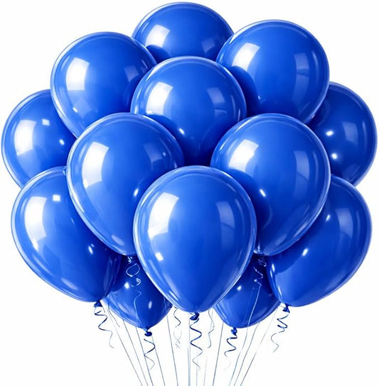 Blue Balloons Latex Balloons 100 Pack, 12 Inch Round Helium Light Blue Party Balloons for Bridal Shower Wedding Birthday Baby Shower Anniversary Party Decorations