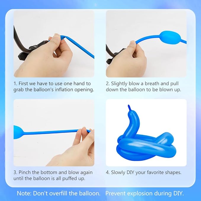 260 Balloons 100 Pcs Blue Long Balloons For Tying Balloon Arch Navy Dark Blue Balloon Party Decorations Birthday Party Supplies Royalblue Valentine Decor