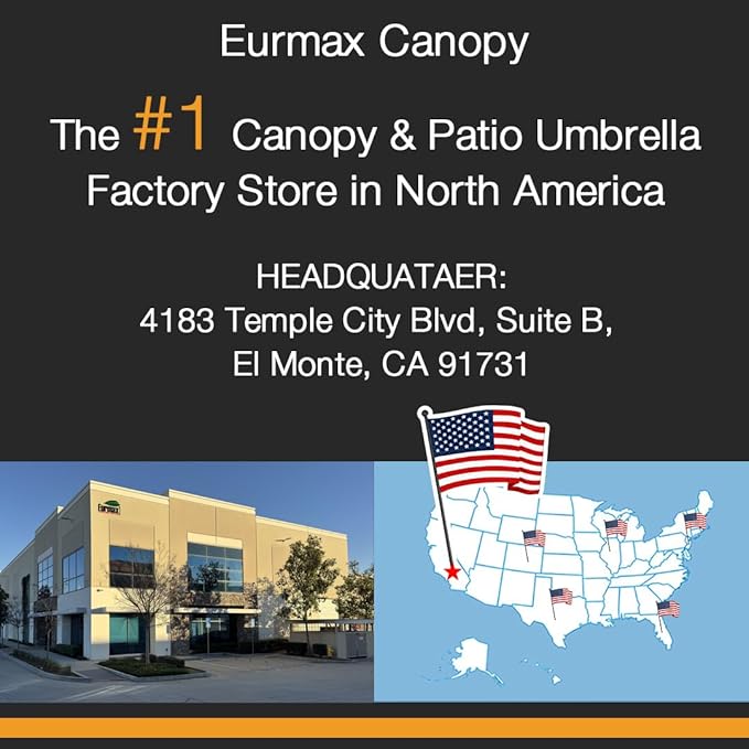 Eurmax USA 8x12ft Pop Up Canopy, Commercial Instant Tent for Outdoor Events, Patented No-Tip Rolling Storage Bag with 4 Sandbags, UV & Water Resistant, Heavy Duty Portable Shelter Gazebo,Burgundy