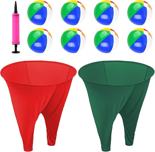Granny Pants Yard Game Freaky Party Games Pants with Bouncy Balls and Air Pump Oversized Granny Pants Outdoor Game for Adults and Family Interactive Throwing Game for Group Gatherings