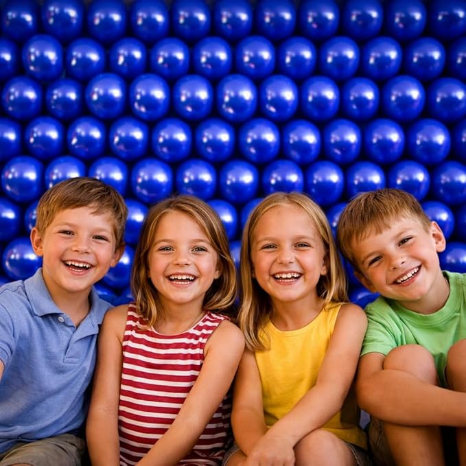 Royal Blue Balloons 100 Pack, 12 Inch Round Latex Helium Blue Balloon, for Baseball Baby Shower Birthday Graduation Sports Nautical Retirement Patriotic Party Decorations