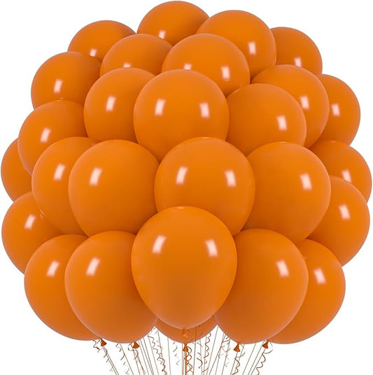 Voircoloria Burnt Orange Balloons, 66pack 12inch Retro Orange Latex Party Balloons for Wedding, Birthday, Graduation, Bridal Shower, Baby Shower, Gender Reveal, Anniversary Party Decorations