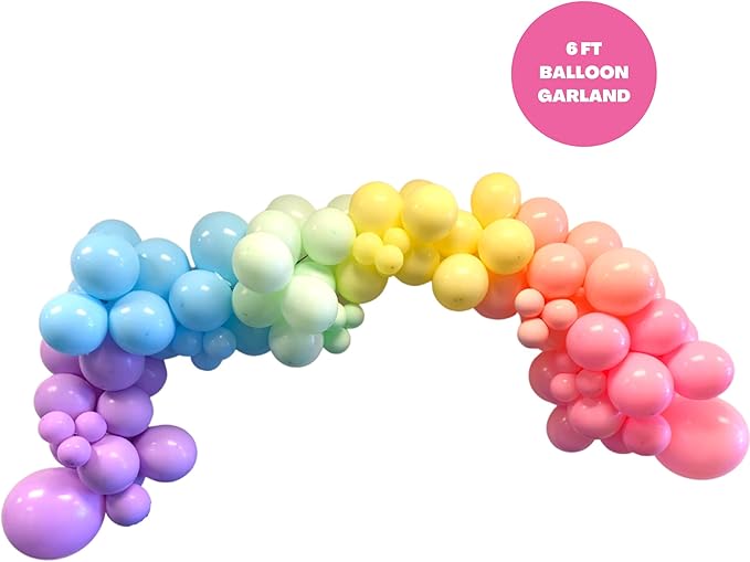 Gay Birthday, Gay Birthday Decorations, Pride Birthday Party Decors, Happy BirthGay, Gay 21st 25th 30th Birthday, Rainbow Balloon Garland Arch Kit Latex Balloons for Gay Birthday Party