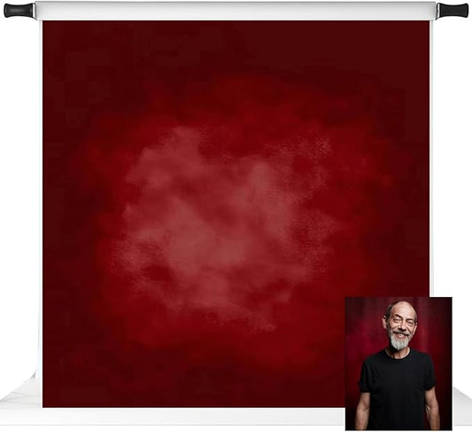 Kate Red Photography Backdrops Abstract Photo Backdrop Poratrait Background for Photoshoot, 8x8ft