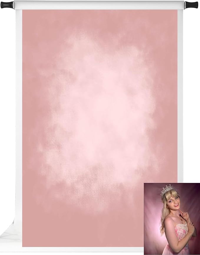 Kate Pink Photography Backdrops Abstract Photo Backdrop Poratrait Background for Photoshoot, 6.5x10ft