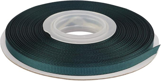 Ribbonitlux 1/4" Wide Solid Grosgrain Ribbon 25 Yards (347-Teal）, Set for Gift Wrapping, Party Decor, Sewing Applications, Wedding and Craft