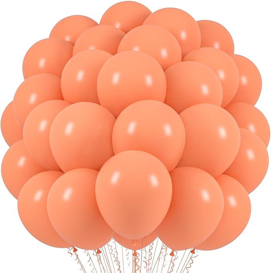 Voircoloria Peach Balloons, 66pack 12inch Pastel Orange Latex Party Balloons for Wedding, Birthday, Graduation, Bridal Shower, Baby Shower, Gender Reveal, Anniversary, Bachelorette Party Decorations