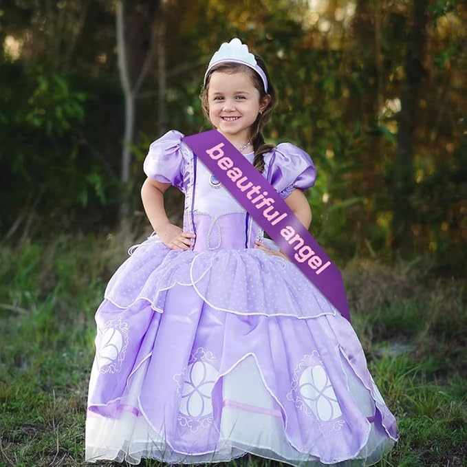 12 Pcs Satin Sash - Purple Sash for Party Supplies, Birthday, Wedding, Graduation, Beauty Pageant, Hen Party, Homecoming