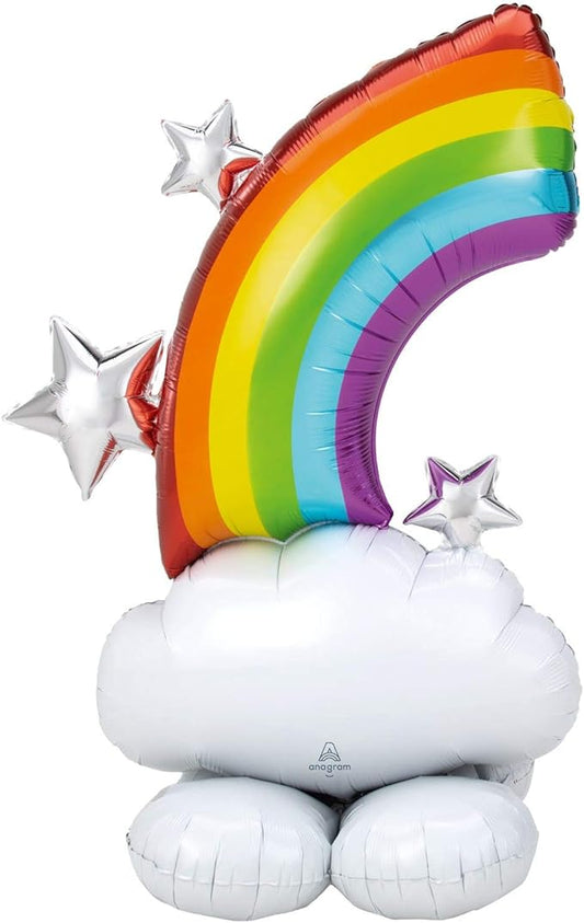 Anagram 4246211 Rainbow Airloonz Foil Mylar Party Balloon, 52", Multicolor, Pack of 1