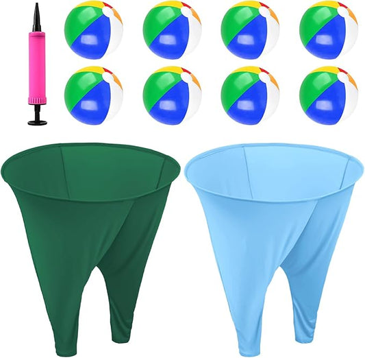Granny Pants Yard Game Freaky Party Games Pants with Bouncy Balls and Air Pump Oversized Granny Pants Outdoor Game for Adults and Family Interactive Throwing Game for Group Gatherings