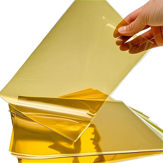 AimtoHome Cellophane Treat Bags Yellow, 9x6 inches, 50 Pack with Ties,Small Party Favors bags for Cookie Candy Popcorn