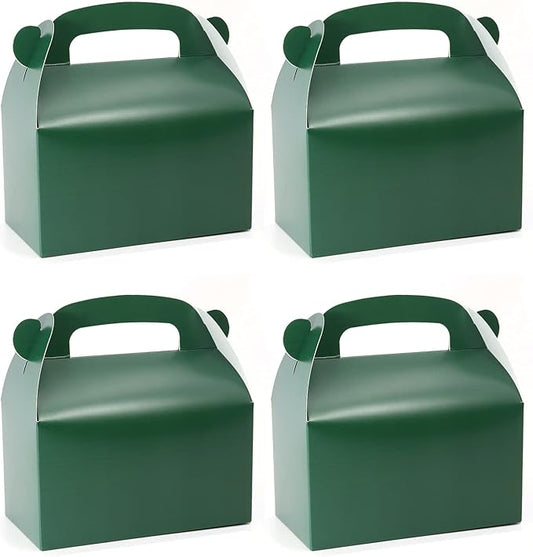 30pcs Dark Green Party Favor Gift Box, Cardboard Treat Box. Perfect for St. Patrick's Day, Birthday or Any Fun Party