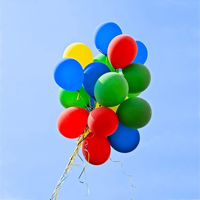Blue Balloons 110Pcs, 5 Inch Small Blue Latex Party Balloons, Mini Thick Blue Balloons for Birthday Wedding Baby Shower Decorations.
