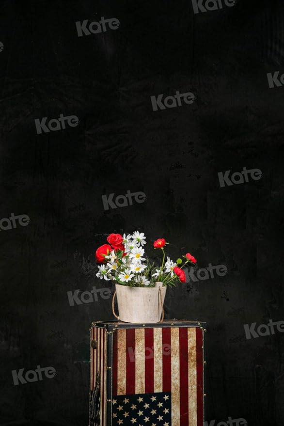 Kate 6ft×9ft Solid Black Backdrop Portrait Background for Photography Studio