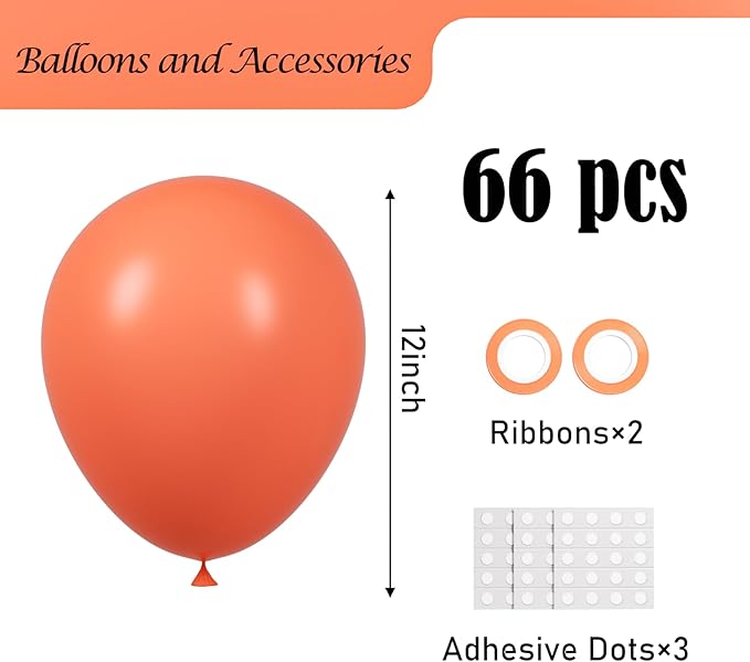 Voircoloria Coral Red Balloons, 66pack 12inch Pastel Red Latex Party Balloons for Birthday Baby Shower Graduation Wedding Gender Reveal Valentine's Day Christmas Party Decorations