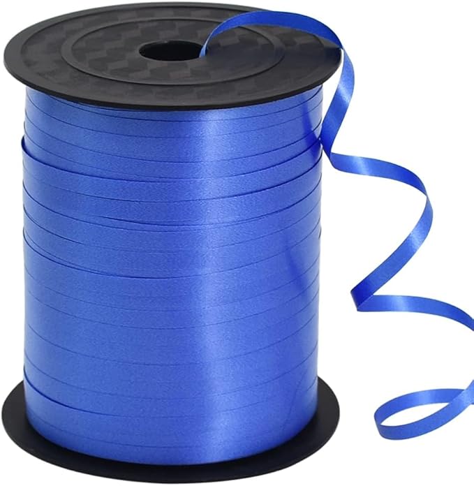 TONIFUL 500 Yards Curling Ribbon-Balloon Ribbon-Balloon String for Art&Craft Decor,Gift Wrapping,Ribbons and Bows for Christmas New Year Birthday Gifts (Blue)