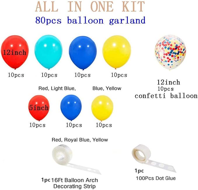 Ezing Carnival Circus balloons Arch Party Decorations Birthday Supplies Fiesta Balloon Arch Kit